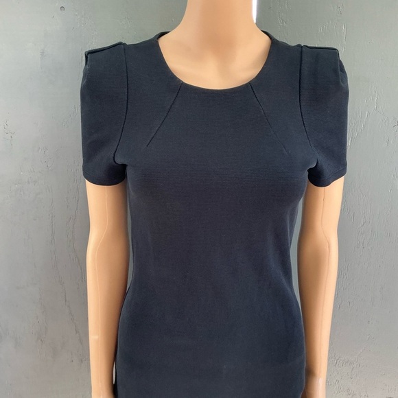 Zara Black Mini Dress with Short Sleeves - Picture 2 of 8